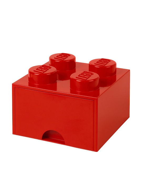 LEGO Παιδικό Κουτί Αποθήκευσης από Πλαστικό 4 Knobs Κόκκινο 25x25x18cm 40051730 - Image 2