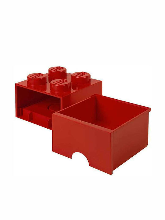 LEGO Παιδικό Κουτί Αποθήκευσης από Πλαστικό 4 Knobs Κόκκινο 25x25x18cm 40051730 - Image 3