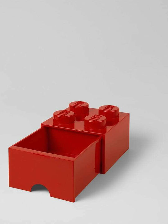 LEGO Παιδικό Κουτί Αποθήκευσης από Πλαστικό 4 Knobs Κόκκινο 25x25x18cm 40051730 - Image 5