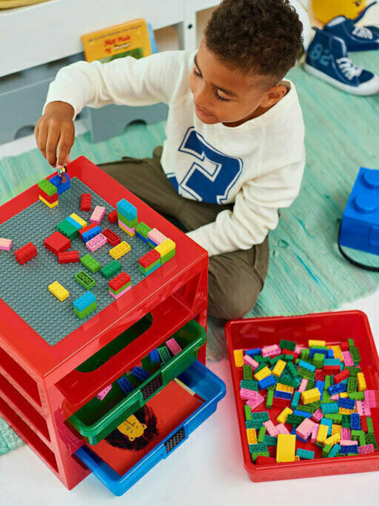 LEGO Σύστημα Αποθήκευσης Παιχνιδιών από Πλαστικό Κόκκινο 34x32x38cm 40950001 - Image 3