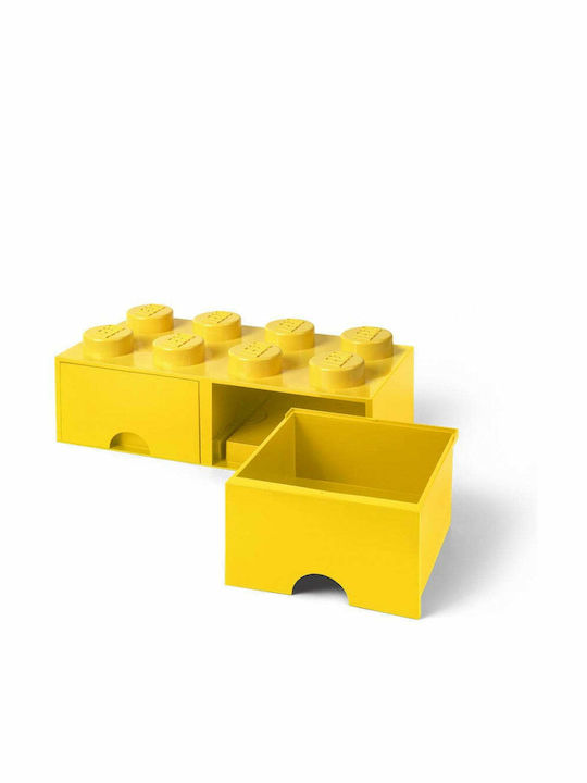 LEGO Παιδικό Κουτί Αποθήκευσης από Πλαστικό 8 Knobs Κίτρινο 50x25x17cm 40061732 - Image 2