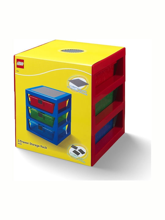 LEGO Σύστημα Αποθήκευσης Παιχνιδιών από Πλαστικό Κόκκινο 34x32x38cm 40950001 - Image 4