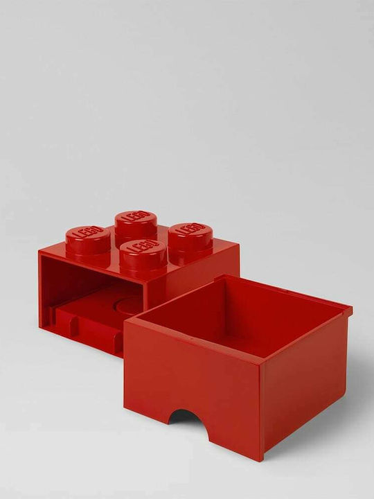 LEGO Παιδικό Κουτί Αποθήκευσης από Πλαστικό 4 Knobs Κόκκινο 25x25x18cm 40051730 - Image 6