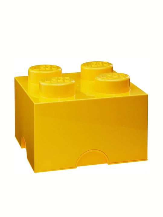 LEGO Παιδικό Κουτί Αποθήκευσης από Πλαστικό 4-Stud Κίτρινο 25x25x18cm 40031732 - Image 2