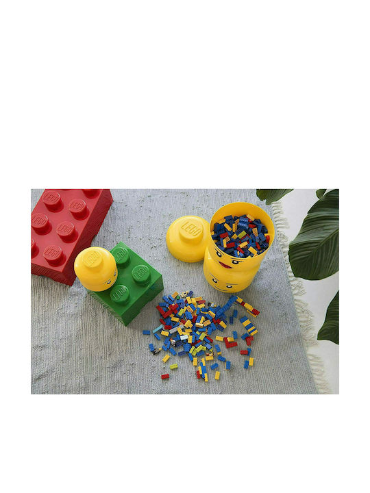 LEGO Παιδικό Κουτί Αποθήκευσης από Πλαστικό S Girl Head Κίτρινο 16x16x18cm 40311725 - Image 4