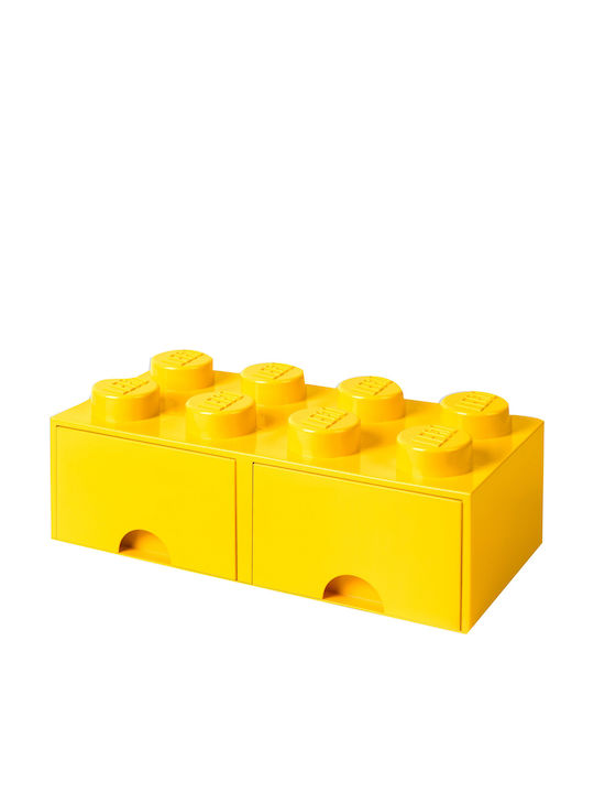 LEGO Παιδικό Κουτί Αποθήκευσης από Πλαστικό 8 Knobs Κίτρινο 50x25x17cm 40061732 - Image 4