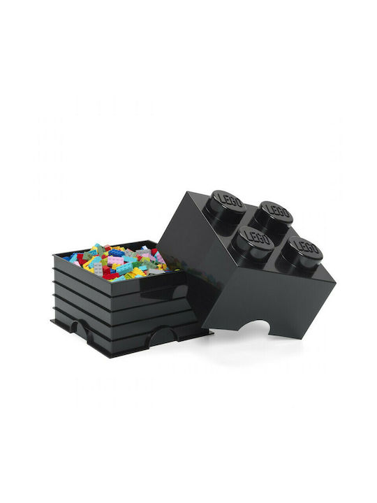 LEGO Παιδικό Κουτί Αποθήκευσης από Πλαστικό 4-Stud Μαύρο 25x25x18cm 40031733 - Image 3