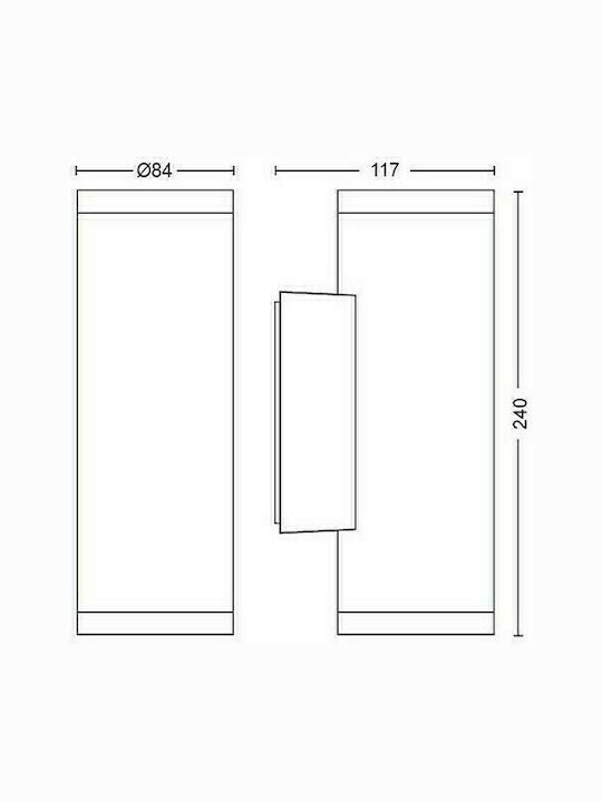 Philips Επιτοίχιο Εξωτερικό Σποτ LED IP44 8W με Ψυχρό Λευκό Φως Διπλής Δέσμης 24x11.7x8.4εκ. 915005842801 - Image 6