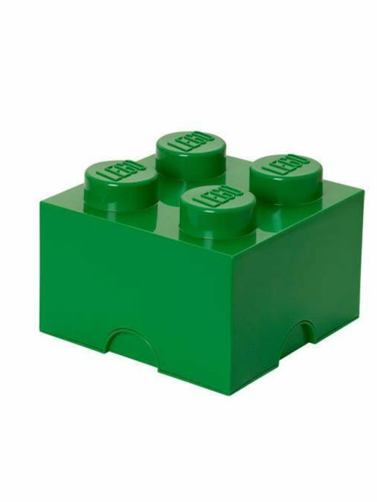 LEGO Παιδικό Κουτί Αποθήκευσης από Πλαστικό 4-Stud Πράσινο 25x25x18cm 40031734 - Image 3