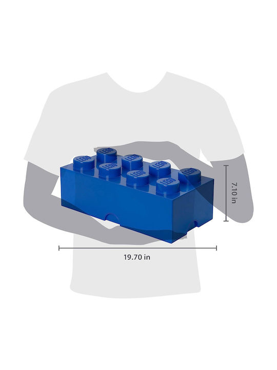 LEGO Παιδικό Κουτί Αποθήκευσης από Πλαστικό 8-Stud Γκρι 50x25x17cm 40041740 - Image 4