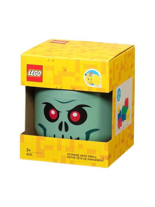 LEGO Παιδικό Κουτί Αποθήκευσης από Πλαστικό Skeleton Πράσινο 16x16x18cm 40310803 - Image 4