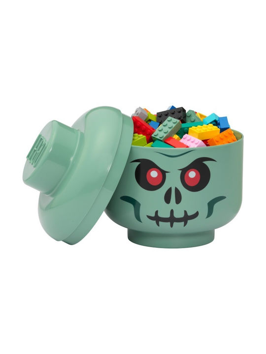LEGO Παιδικό Κουτί Αποθήκευσης από Πλαστικό Skeleton Πράσινο 16x16x18cm 40310803 - Image 3