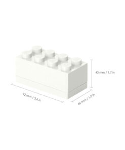 Alternative view of LEGO Παιδικό Κουτί Αποθήκευσης από Πλαστικό Λευκό 40121735