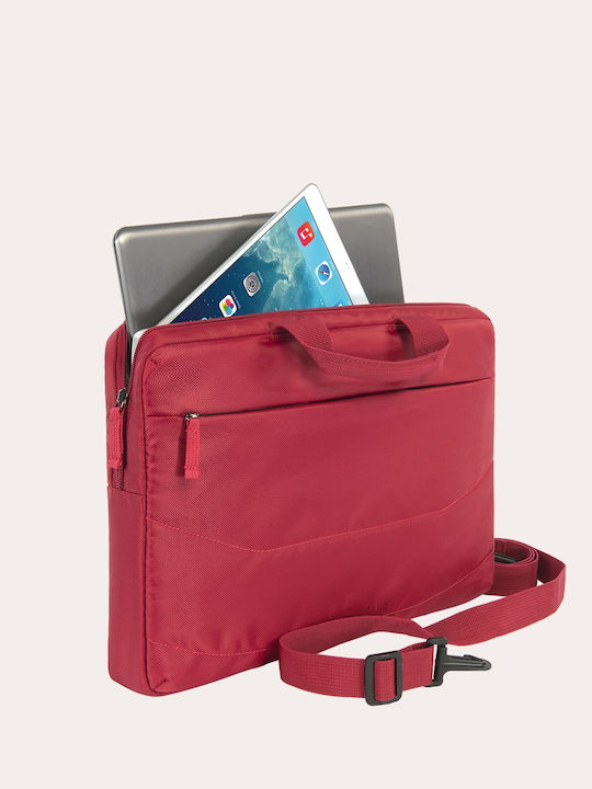 Tucano Idea Bundle with Mouse Τσάντα Ώμου / Χειρός για Laptop 16" σε Κόκκινο χρώμα - Image 3
