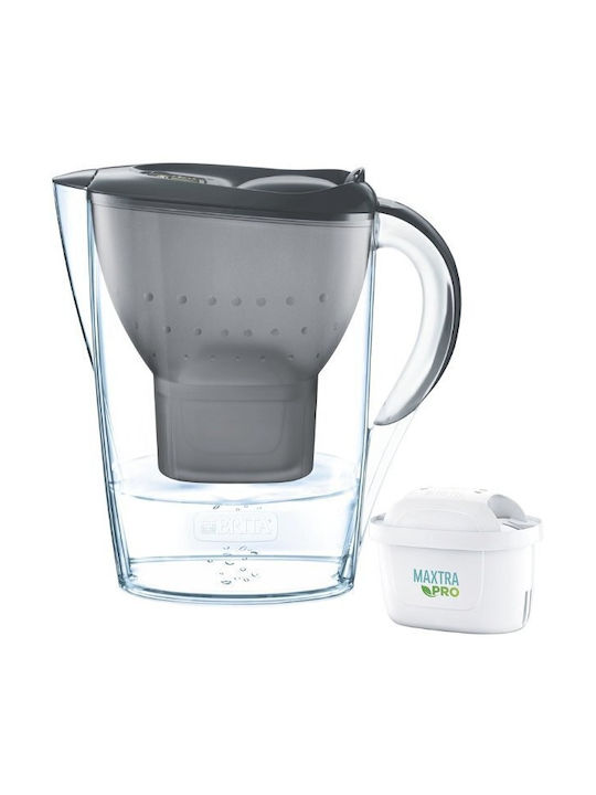 Brita Marella Κανάτα Σερβιρίσματος Πλαστική Graphite με Φίλτρο 2400ml