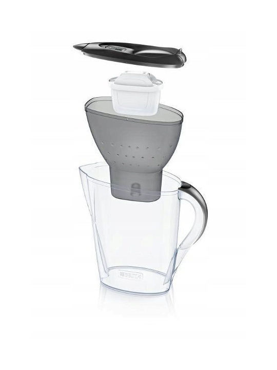 Brita Marella Κανάτα Σερβιρίσματος Πλαστική Graphite με Φίλτρο 2400ml - Image 4