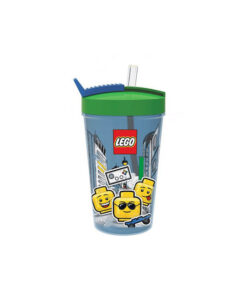 Alternative view of LEGO Ιconic Boy Ποτήρι Νερού από Πλαστικό με Καλαμάκι 500ml 40441724