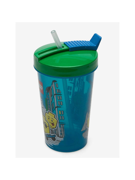 LEGO Ιconic Boy Ποτήρι Νερού από Πλαστικό με Καλαμάκι 500ml 40441724 - Image 4