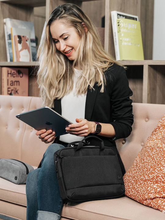 Dicota Slim Eco MOTION Τσάντα Ώμου / Χειρός για Laptop 15.6" σε Μαύρο χρώμα - Image 6