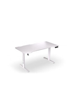 Alternative view of Ηλεκτρικό Γραφείο Gaming Ξύλινο White με Μεταλλικά Πόδια, Ρυθμιζόμενο Ύψος & LED 150x78x72εκ. EY8E002