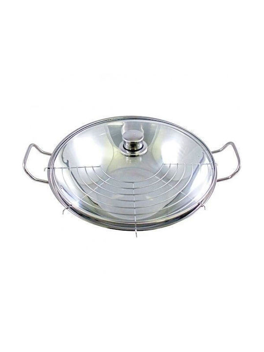 Bosch Wok από Ανοξείδωτο Ατσάλι Με Καπάκι 36cm - Image 4