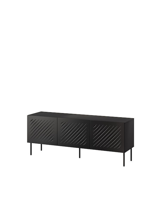 Έπιπλο Τηλεόρασης Ξύλινο Black Matt Μ40xΠ60xΥ150.5cm 1459044
