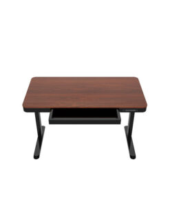 Ηλεκτρικό Γραφείο Ξύλινο Black/walnut με Μεταλλικά Πόδια & USB θύρες 140x70x50εκ.