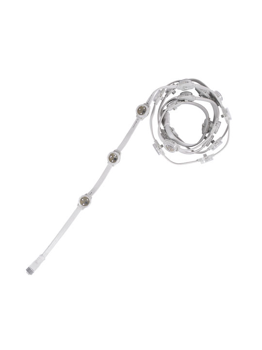 Globostar 90140 Digital Pixel Addressable Facade Module Chain String 20 Spots Ψηφιακή Αλυσίδα Γιρλάντα 20 Σποτ Led Smd 3535 15w 20led 20pixel Spi Ttl Protocol Ic Ucs512b 900lm 120° Dc 12v Ip67 Rgb Λευκό Σώμα Μ232 X Π2.5 X Υ1.5cm 90140 - Image 5