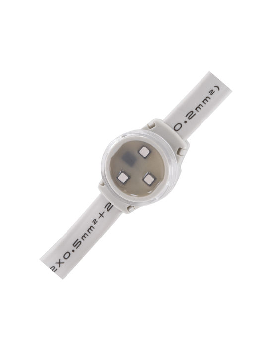 Globostar 90140 Digital Pixel Addressable Facade Module Chain String 20 Spots Ψηφιακή Αλυσίδα Γιρλάντα 20 Σποτ Led Smd 3535 15w 20led 20pixel Spi Ttl Protocol Ic Ucs512b 900lm 120° Dc 12v Ip67 Rgb Λευκό Σώμα Μ232 X Π2.5 X Υ1.5cm 90140 - Image 3