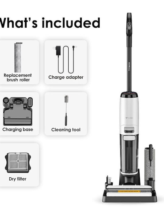 Tineco Floor One S7 Steam Plus Επαναφορτιζόμενη Σκούπα Stick 25.2V Λευκή - Image 4