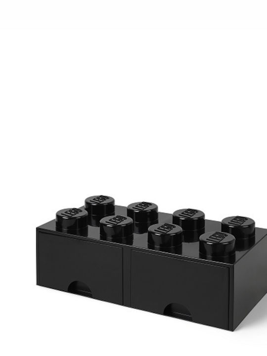 LEGO Παιδικό Κουτί Αποθήκευσης από Πλαστικό 8 Knobs Μαύρο 50x25x17cm 40061733 - Image 6