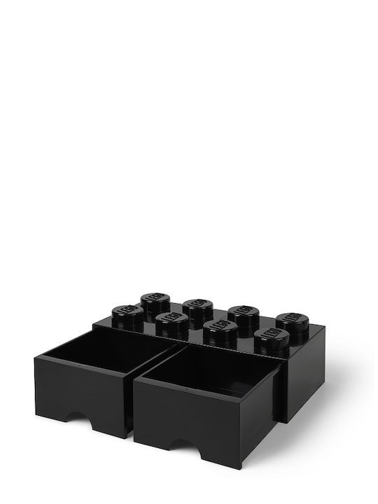 LEGO Παιδικό Κουτί Αποθήκευσης από Πλαστικό 8 Knobs Μαύρο 50x25x17cm 40061733 - Image 9