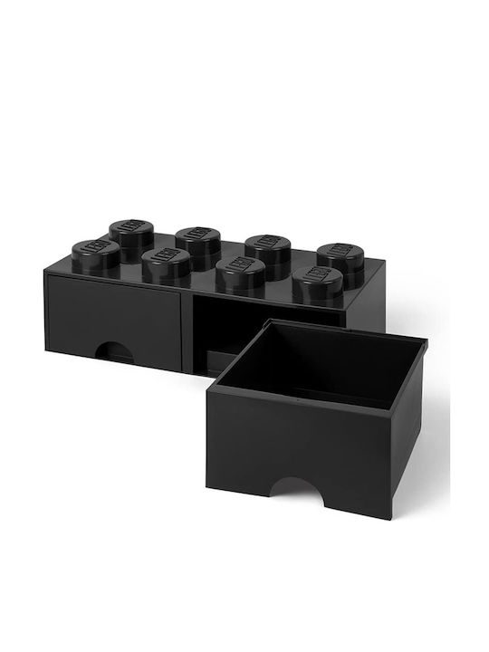 LEGO Παιδικό Κουτί Αποθήκευσης από Πλαστικό 8 Knobs Μαύρο 50x25x17cm 40061733 - Image 5