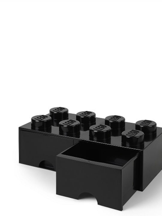 LEGO Παιδικό Κουτί Αποθήκευσης από Πλαστικό 8 Knobs Μαύρο 50x25x17cm 40061733 - Image 8