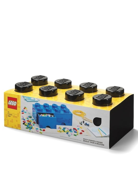 LEGO Παιδικό Κουτί Αποθήκευσης από Πλαστικό 8 Knobs Μαύρο 50x25x17cm 40061733 - Image 11