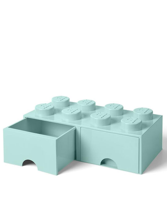 LEGO Παιδικό Κουτί Αποθήκευσης από Πλαστικό 8 Knobs Τιρκουάζ 50x25x17cm 40061742 - Image 6