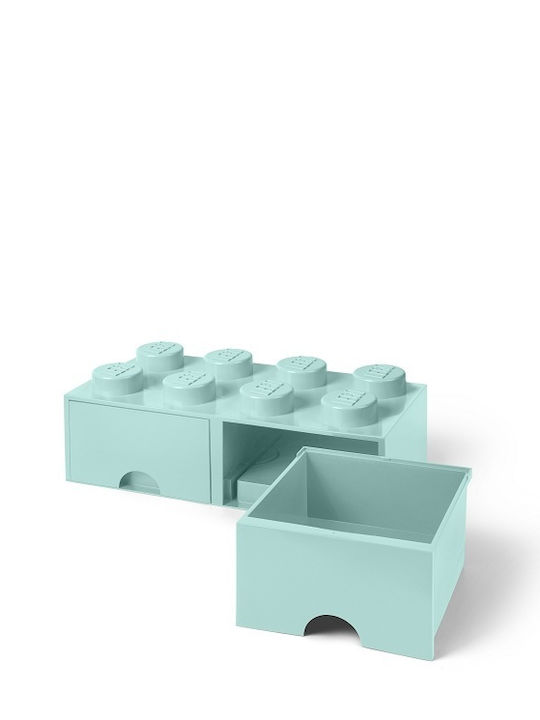 LEGO Παιδικό Κουτί Αποθήκευσης από Πλαστικό 8 Knobs Τιρκουάζ 50x25x17cm 40061742 - Image 10