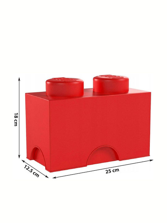 LEGO Παιδικό Κουτί Αποθήκευσης από Πλαστικό 2-Stud Κόκκινο 25x12x18cm 40021730 - Image 6