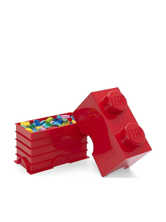 LEGO Παιδικό Κουτί Αποθήκευσης από Πλαστικό 2-Stud Κόκκινο 25x12x18cm 40021730 - Image 5