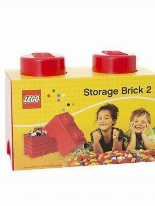 LEGO Παιδικό Κουτί Αποθήκευσης από Πλαστικό 2-Stud Κόκκινο 25x12x18cm 40021730 - Image 8