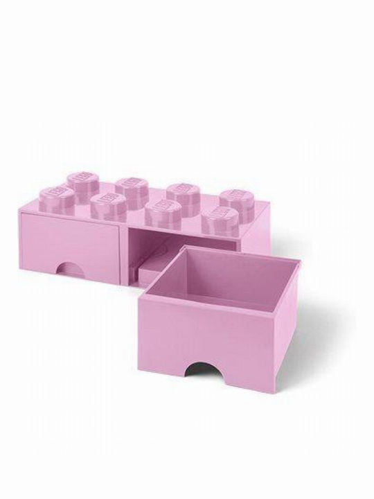 LEGO Παιδικό Κουτί Αποθήκευσης από Πλαστικό 8 Knobs Ροζ 50x25x17cm 40061738 - Image 4