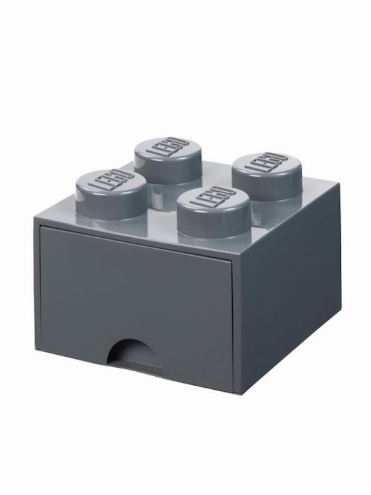 LEGO Παιδικό Κουτί Αποθήκευσης από Πλαστικό Γκρι 25x25x18cm 40051754 - Image 4