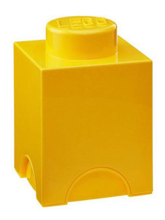 LEGO Παιδικό Κουτί Αποθήκευσης από Πλαστικό 1-Stud Κίτρινο 12x12x18cm 40011732 - Image 4