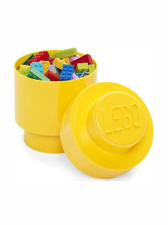 LEGO Παιδικό Κουτί Αποθήκευσης από Πλαστικό 1 Round Κίτρινο 12x12x12cm 40301732 - Image 3