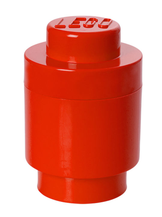 LEGO Παιδικό Κουτί Αποθήκευσης από Πλαστικό 1 Round Κόκκινο 12x12x12cm 40301730 - Image 4