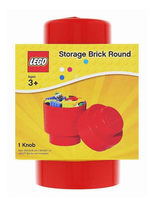 LEGO Παιδικό Κουτί Αποθήκευσης από Πλαστικό 1 Round Κόκκινο 12x12x12cm 40301730 - Image 6