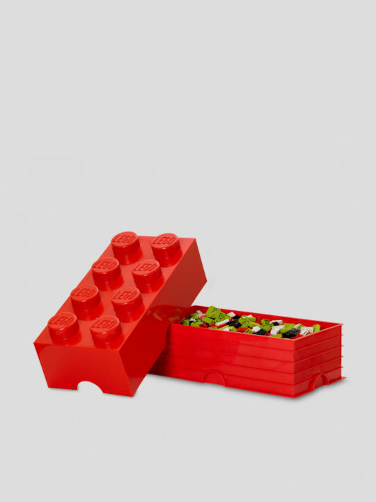 LEGO Παιδικό Κουτί Αποθήκευσης από Πλαστικό 8-Stud Κόκκινο 10x20x7.5cm 40231730 - Image 4