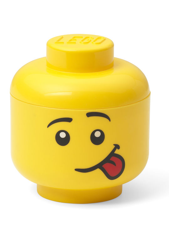 LEGO Παιδικό Κουτί Αποθήκευσης από Πλαστικό Head Κίτρινο 10x10x11cm 40331726 - Image 3