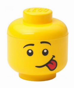 LEGO Παιδικό Κουτί Αποθήκευσης από Πλαστικό Head Κίτρινο 10x10x11cm 40331726