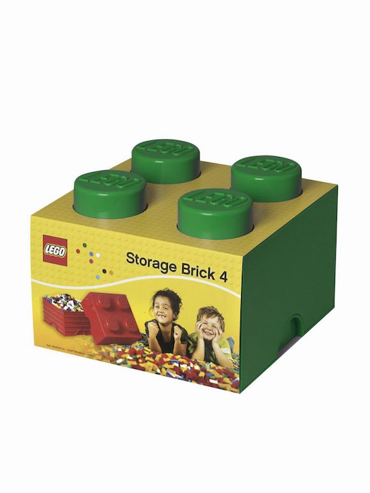 LEGO Παιδικό Κουτί Αποθήκευσης από Πλαστικό 4-Stud Πράσινο 25x25x18cm 40031734 - Image 4